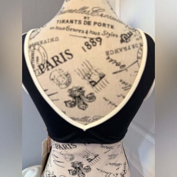 NWT FP Movement x Toast Swim “Bind V-Neck Bikini Top” in Black/Meringue - Picture 7 of 7